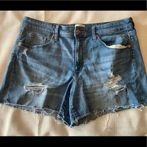 Universal thread distressed jean shorts